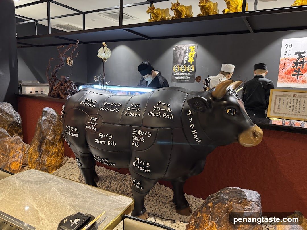 Restaurant Interior with Bull Model