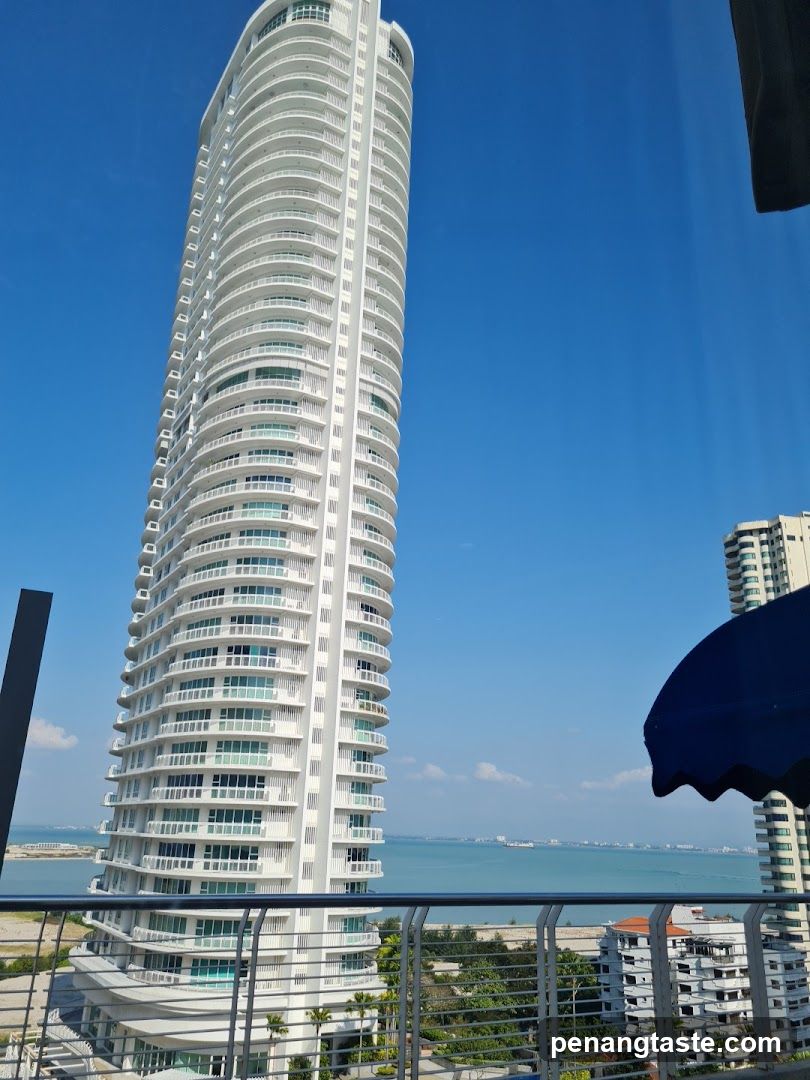 Modern High-Rise Buildings Overlooking the Ocean