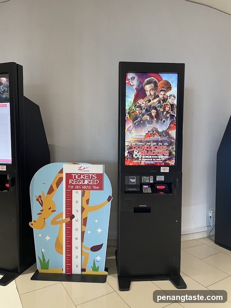 Movie Poster and Ticket Kiosk