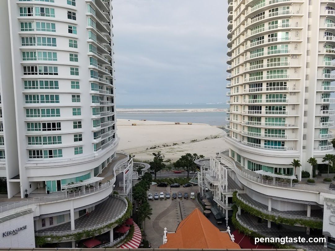 Modern High-Rise Buildings Overlooking a Beach