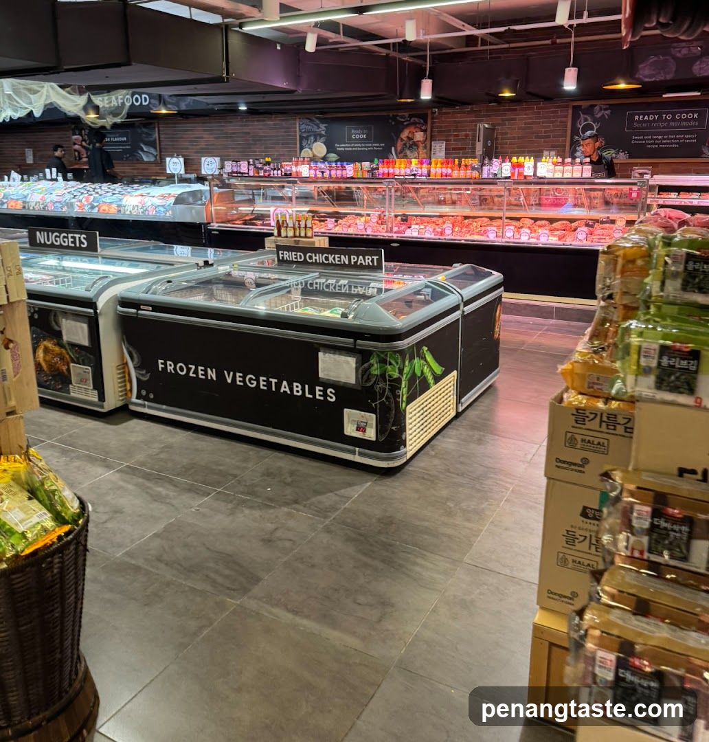 Supermarket Meat and Seafood Section