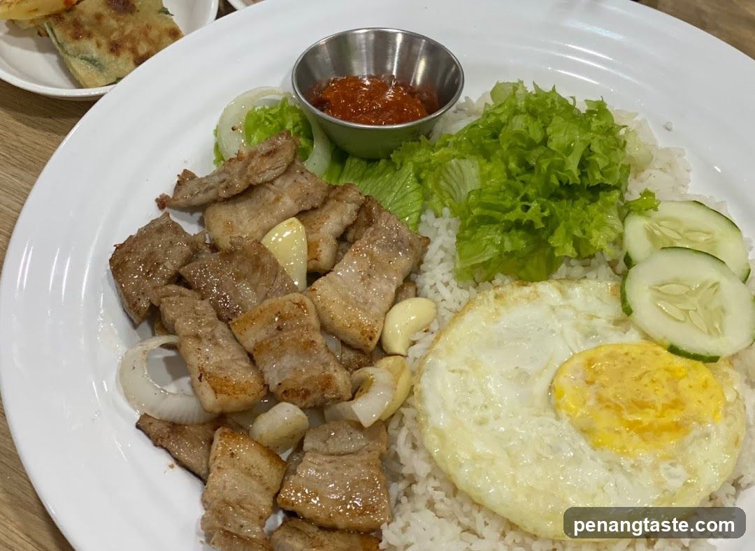 Pork Belly Rice Plate