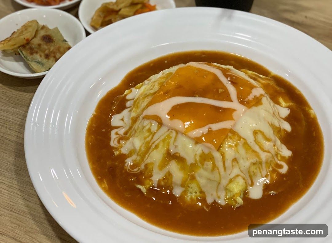 Omurice with Side Dishes