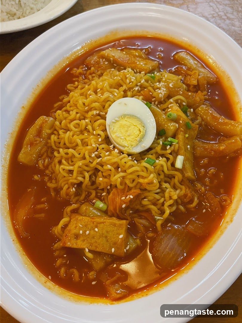 Spicy Korean Noodle Soup