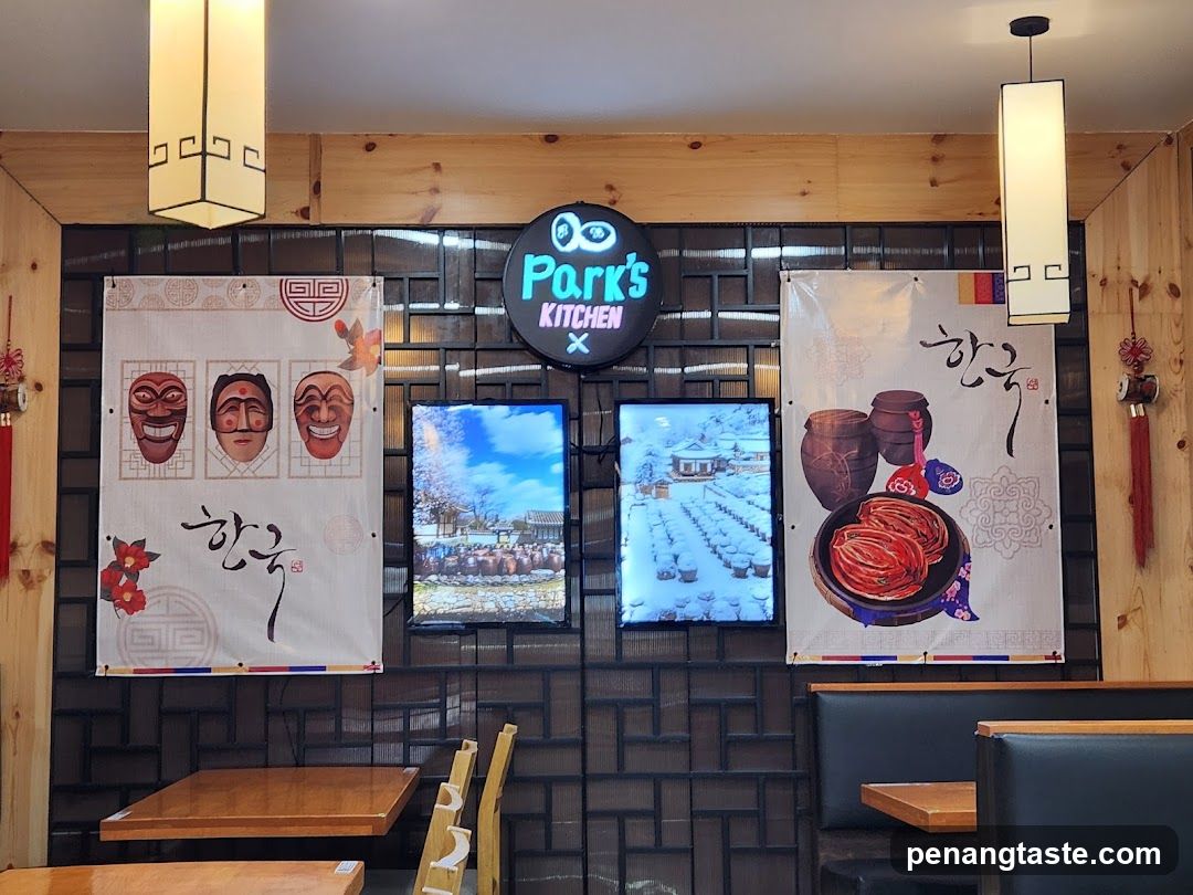 Restaurant Interior with Korean Decor