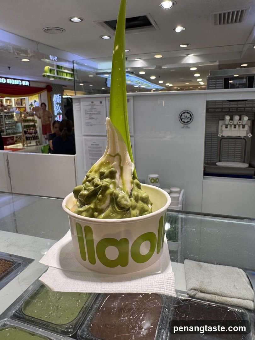 Matcha Swirl Soft Serve Ice Cream