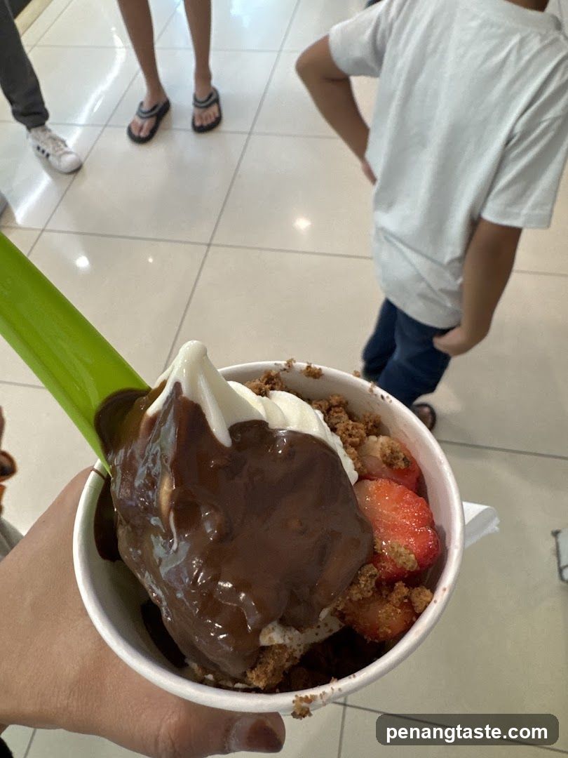 Frozen Yogurt with Toppings