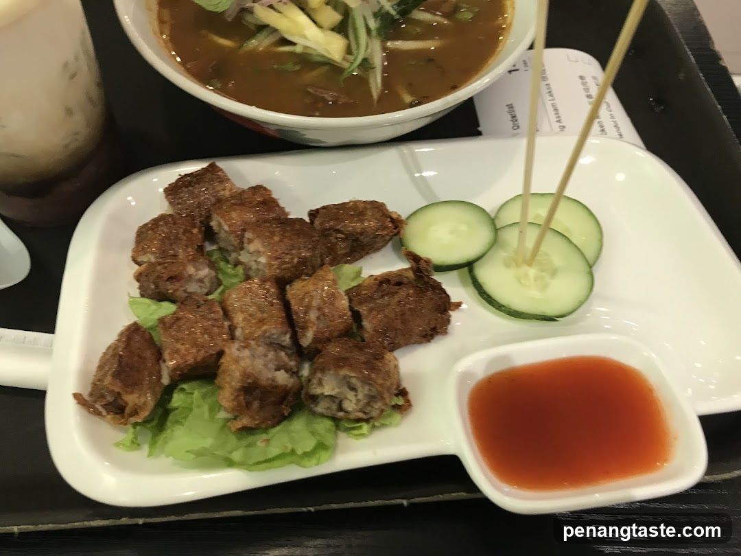 Fried Meat Rolls with Dipping Sauce