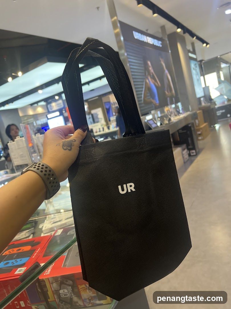 Black Tote Bag with UR Logo