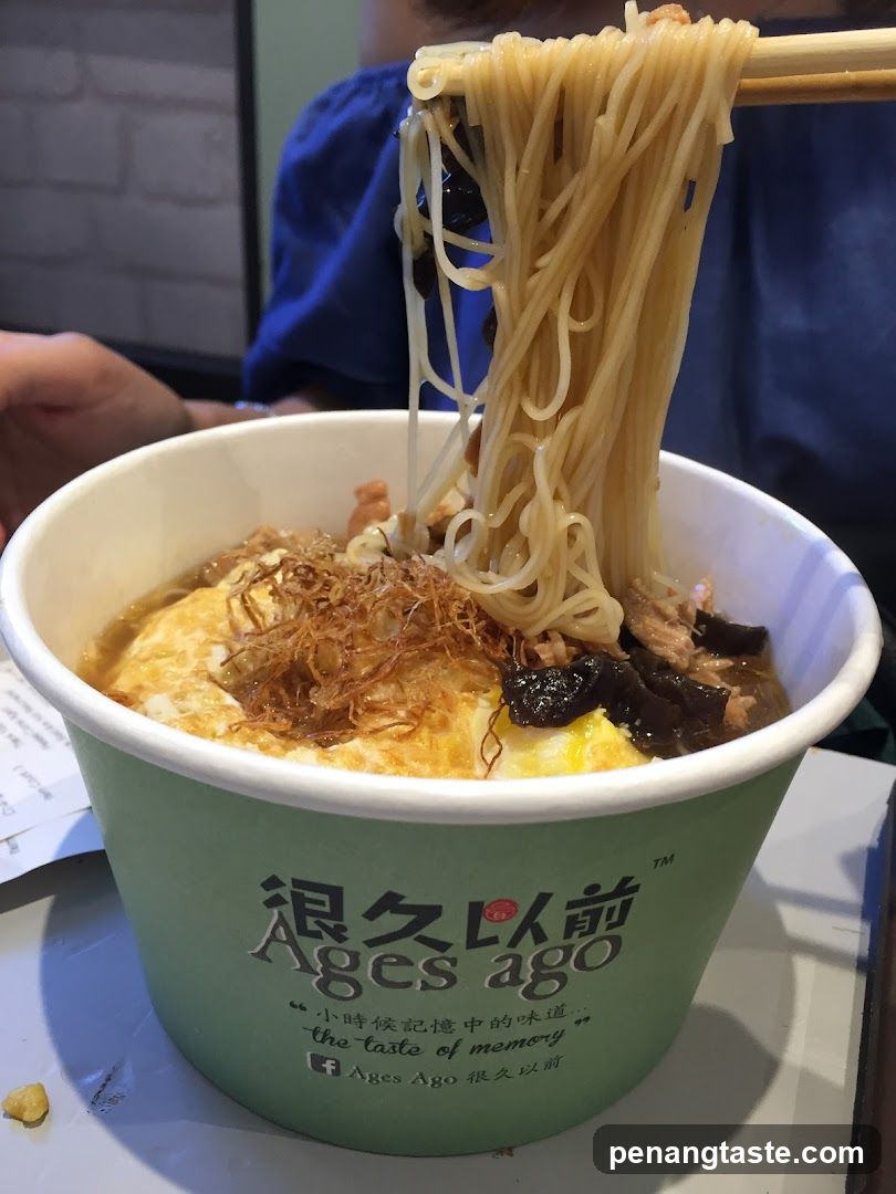 Noodles in a bowl