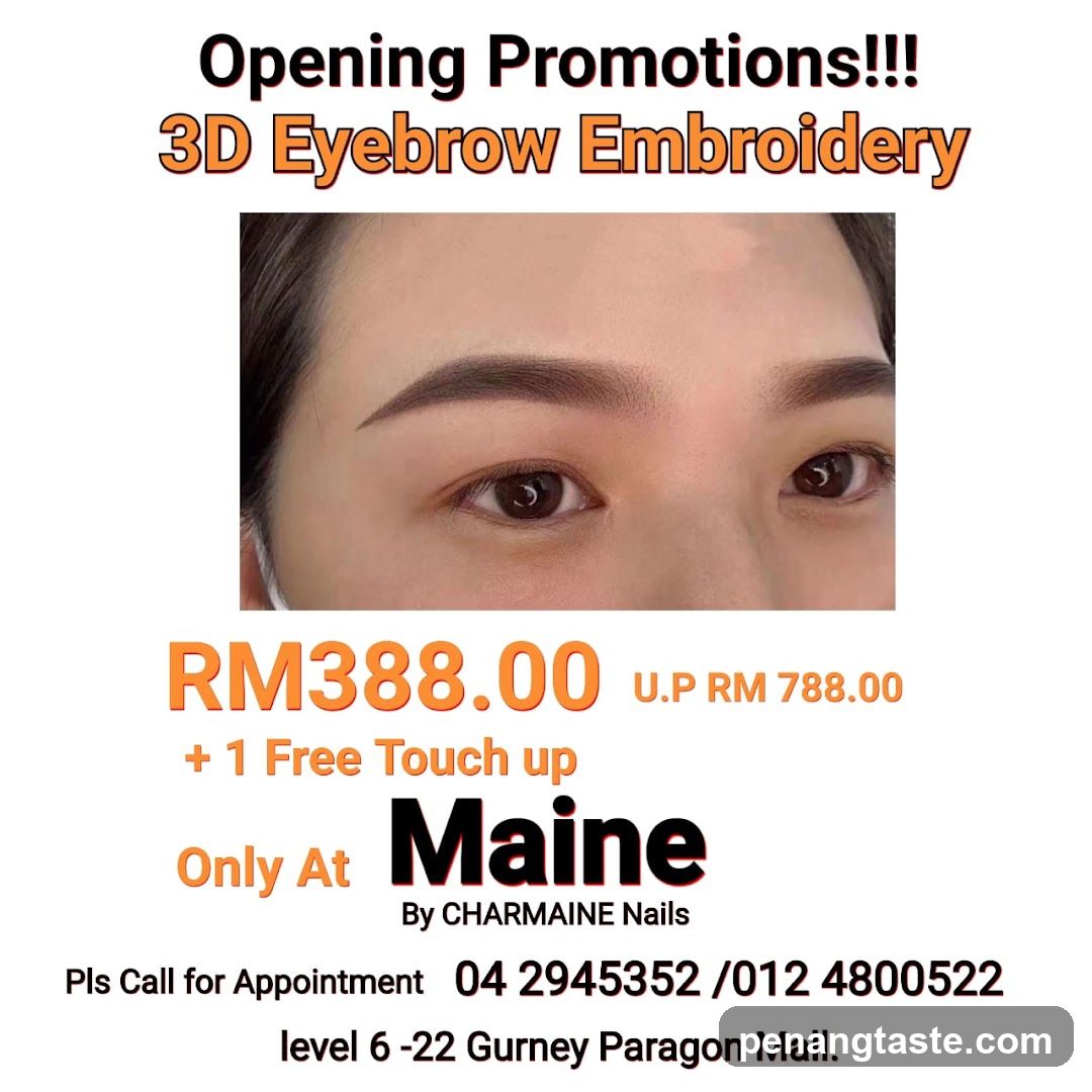 3D Eyebrow Embroidery Promotion