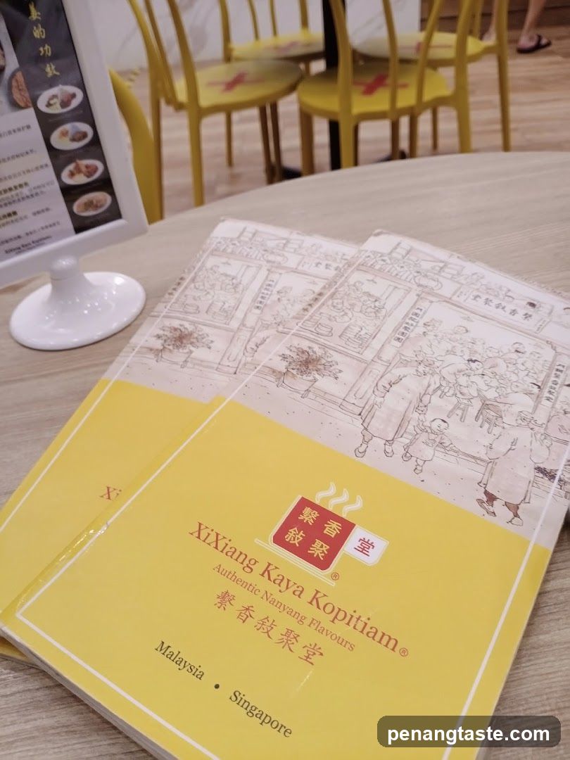 XiXiang Kaya Kopitiam Menu