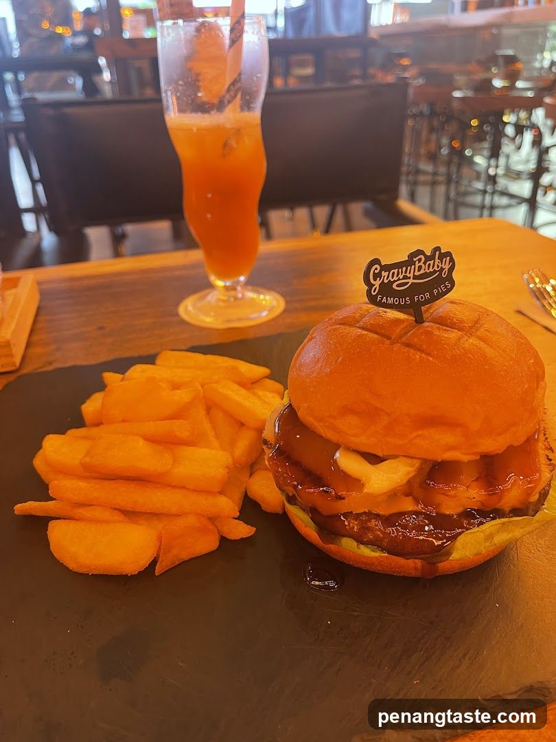 Burger and Fries
