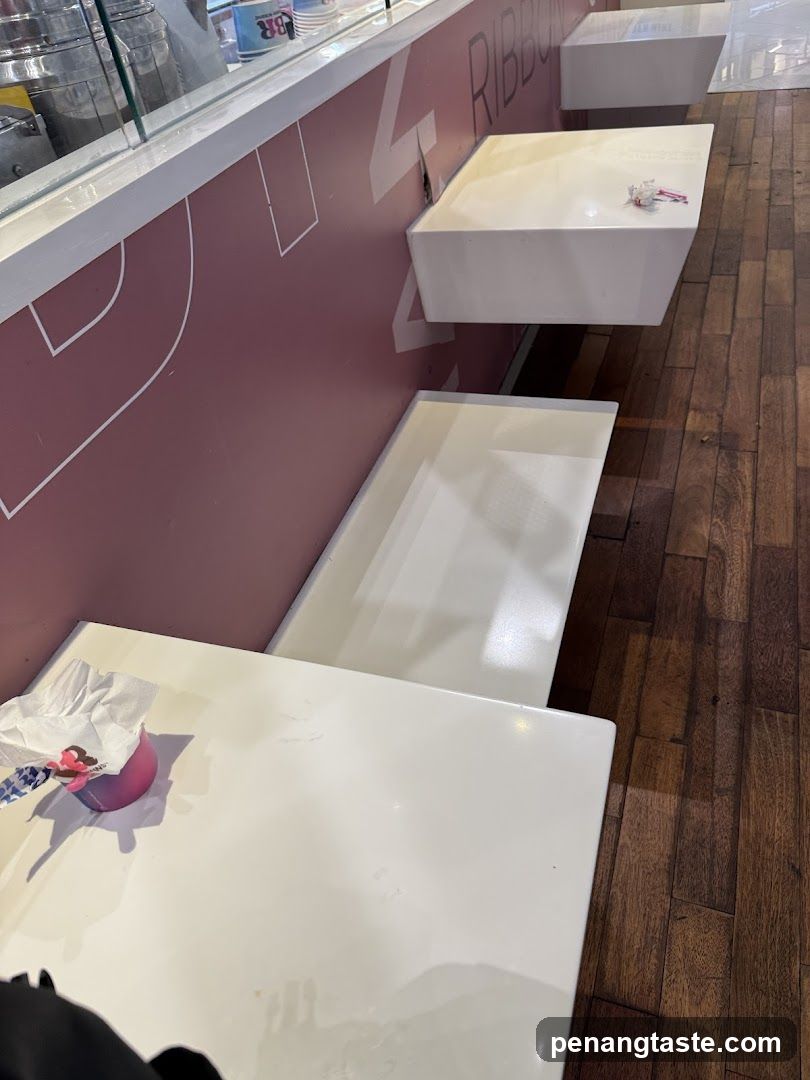Ice Cream Shop Seating Area