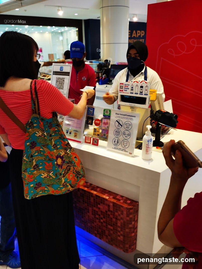 Customers at a counter