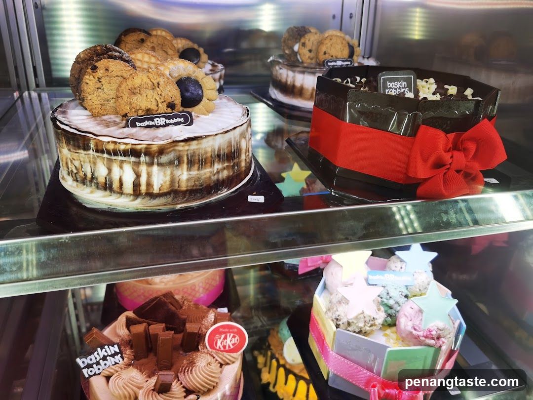 Ice Cream Cakes in Display Case