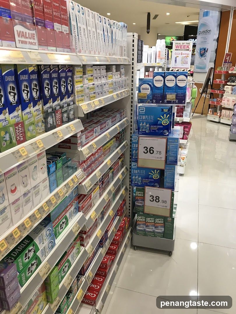 Toothpaste and Health Products Aisle