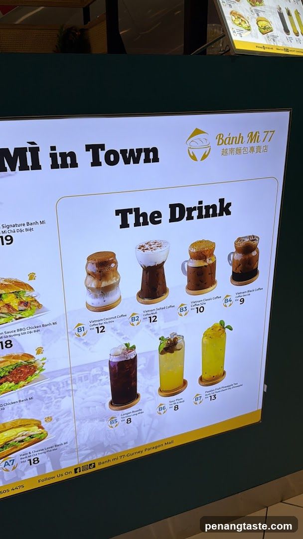 Banh Mi 77 Menu