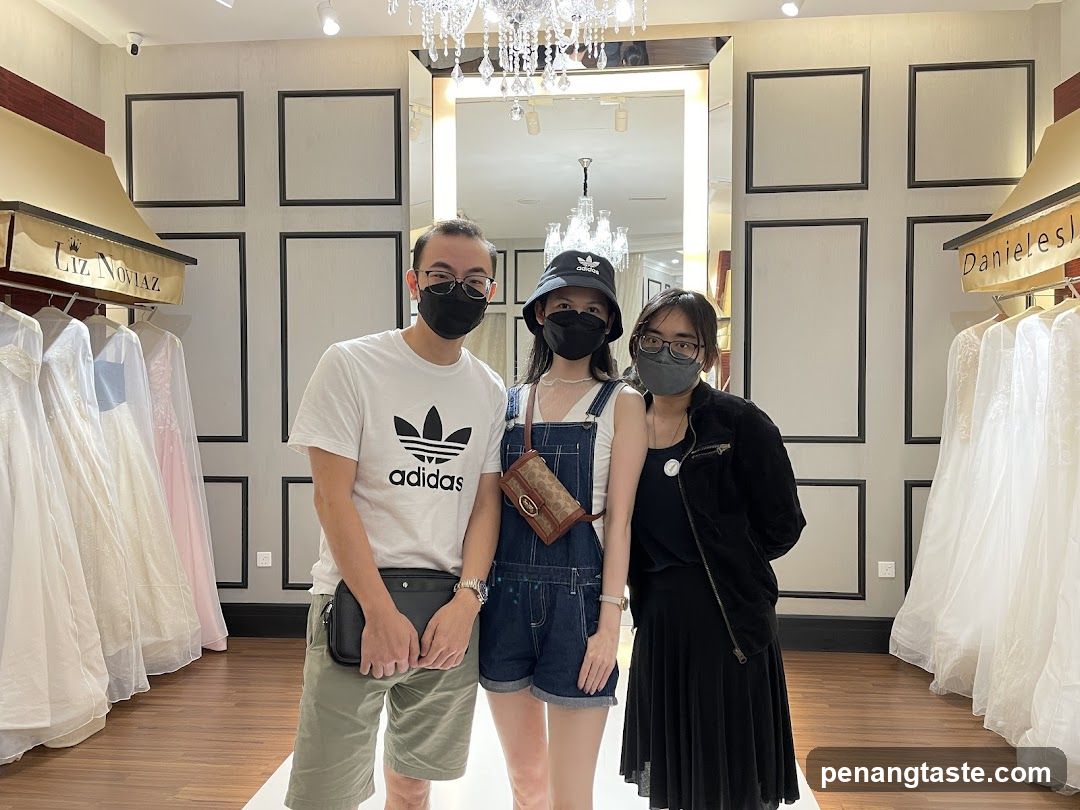 People in a bridal shop