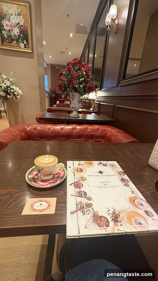 Coffee and Menu at Winter Warmers