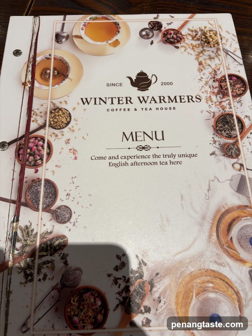 Winter Warmers Coffee & Tea House Menu