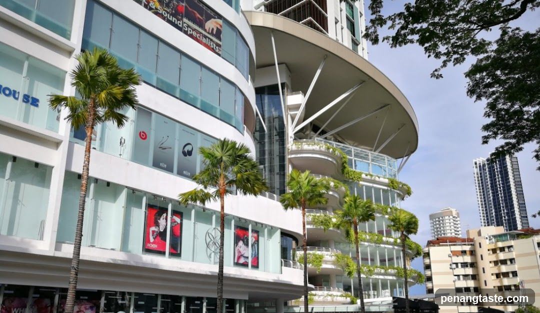 Modern Building with Palm Trees