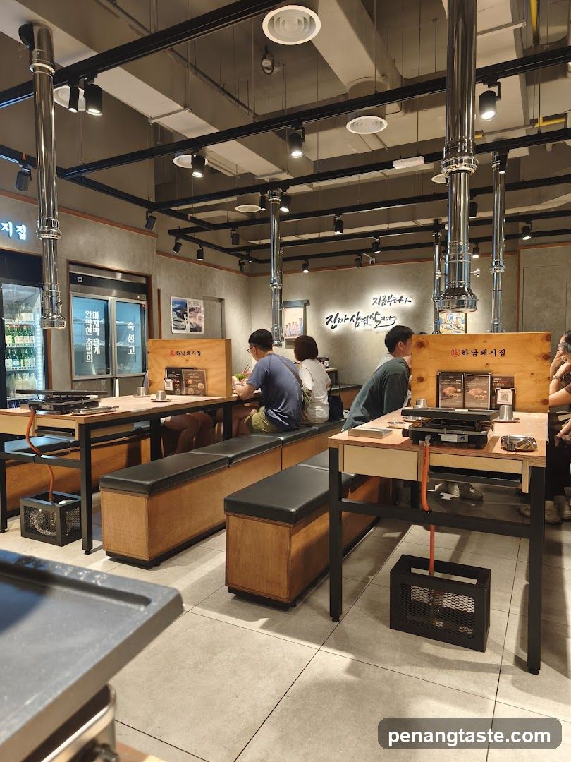 Restaurant Interior with Grills