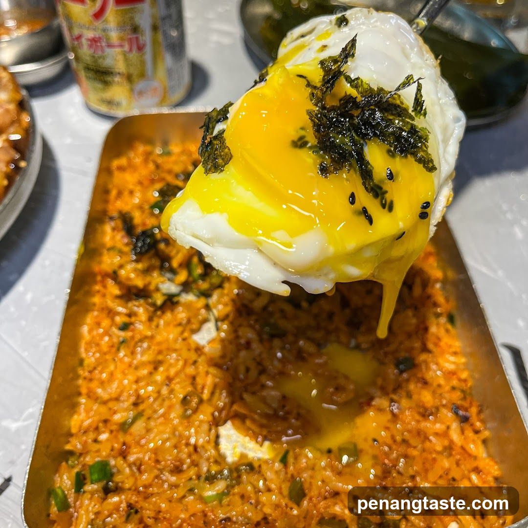 Fried Egg on Kimchi Fried Rice