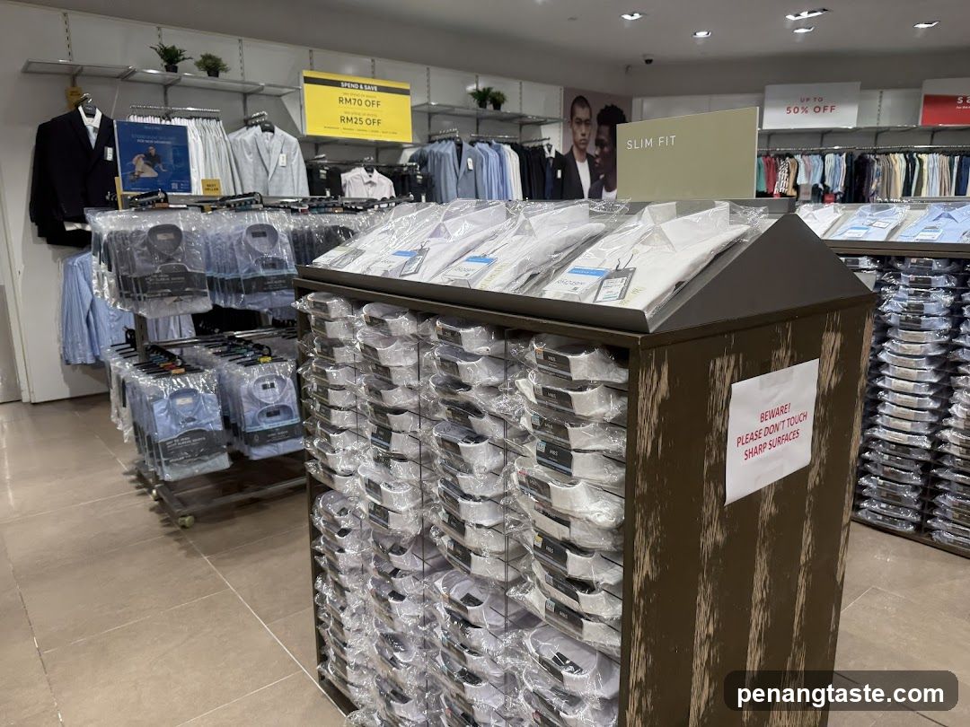 Men's Shirts Display