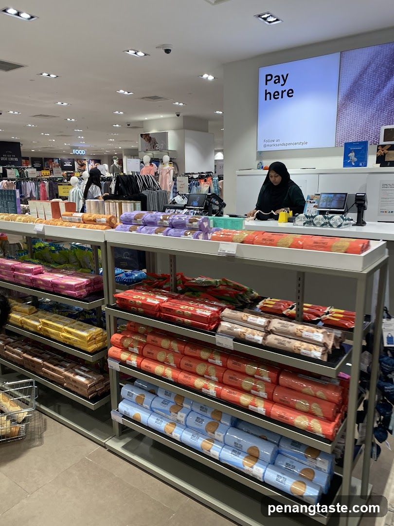 Checkout Area with Packaged Snacks