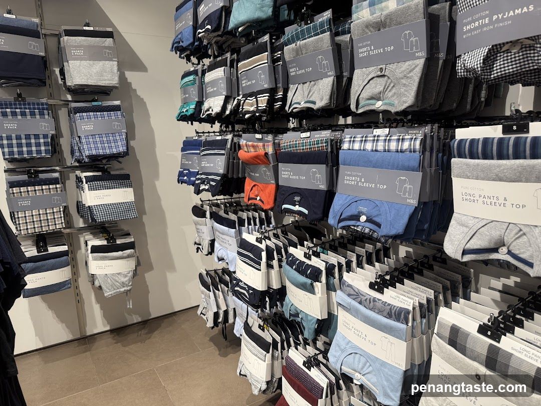 Men's Sleepwear and Underwear Display