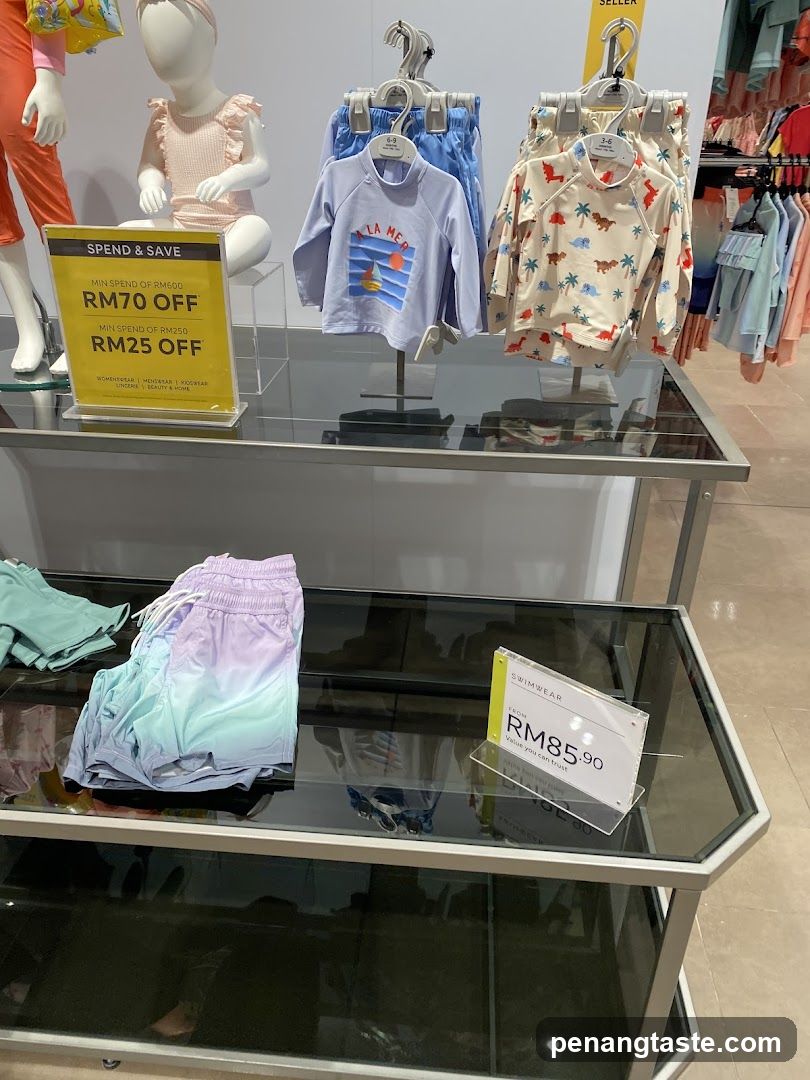 Children's Swimwear Display