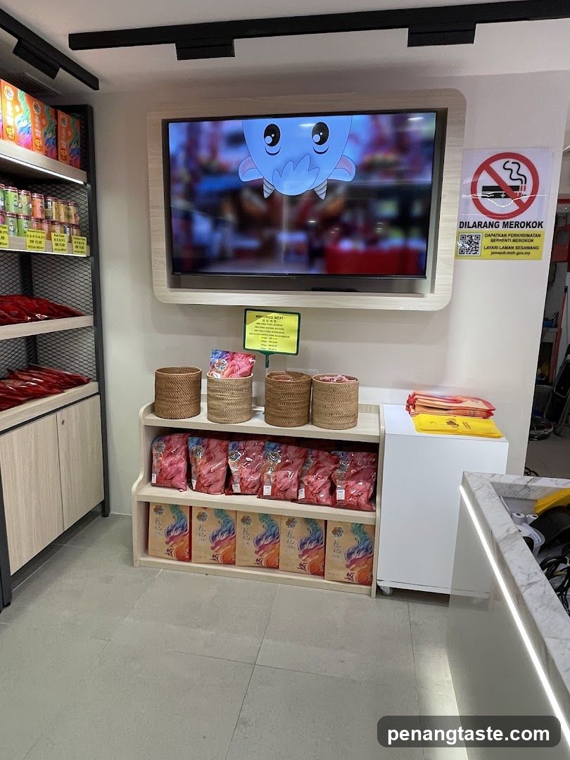 Retail Display with Products and Screen