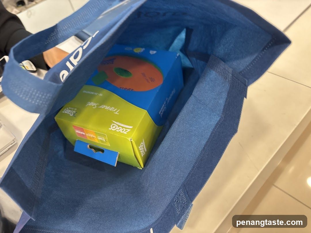 Reusable Shopping Bag with Zoggs Trainer Seat