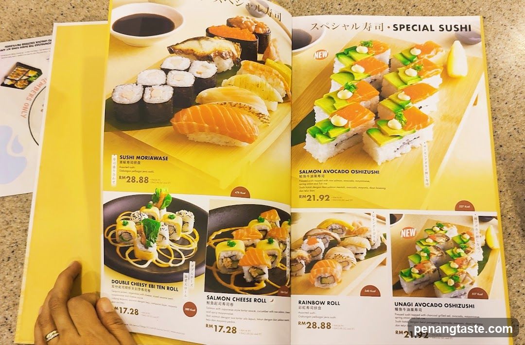 Sushi Menu
