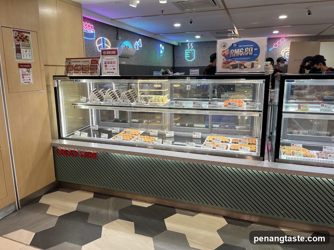 Sushi and Pastry Display