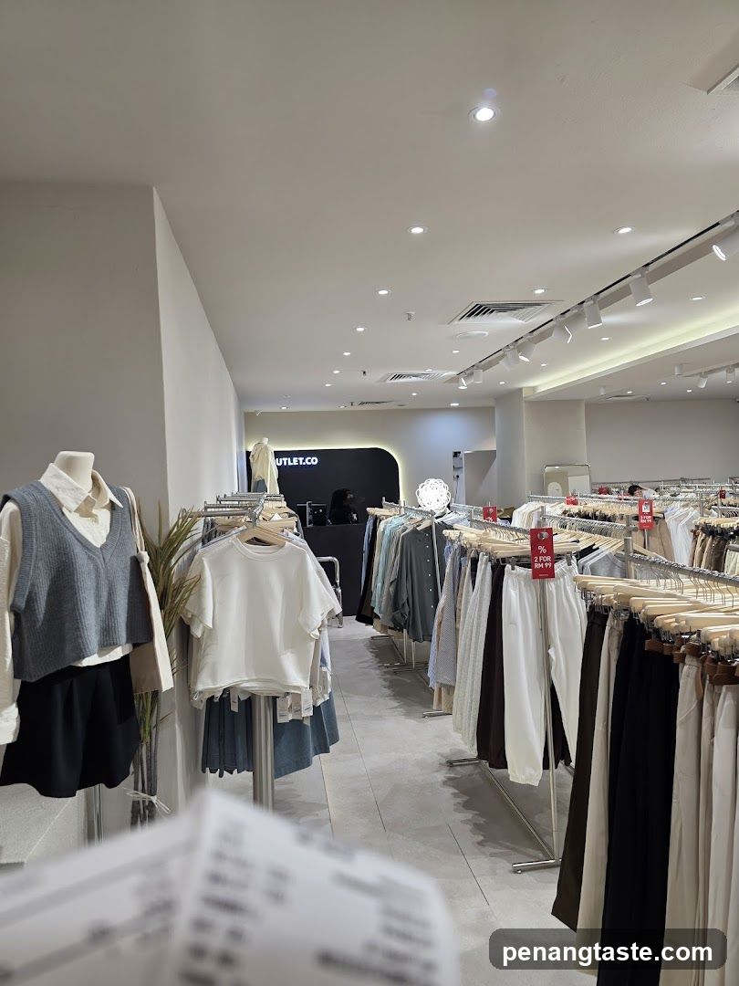 Clothing store interior