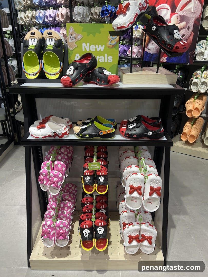 Disney Themed Crocs Display