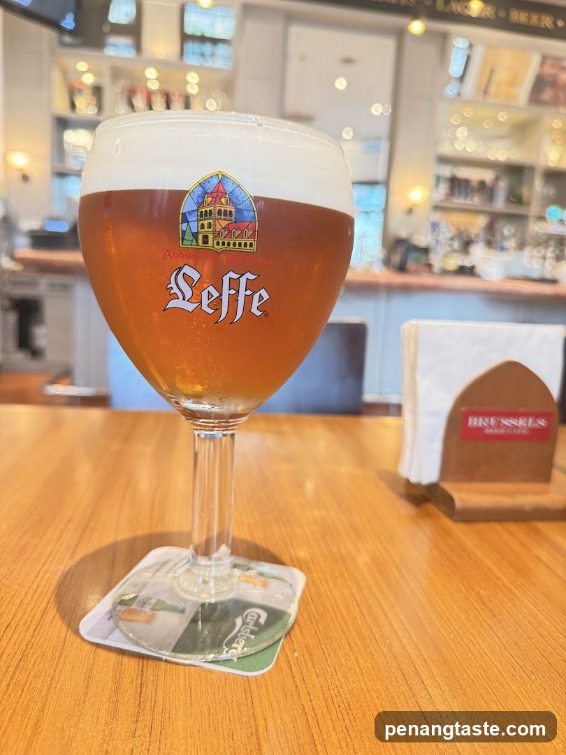 Leffe Beer in a Glass