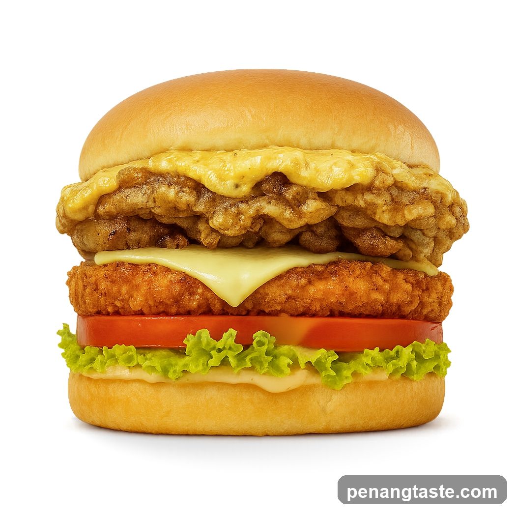 Double Chicken Burger with Cheese