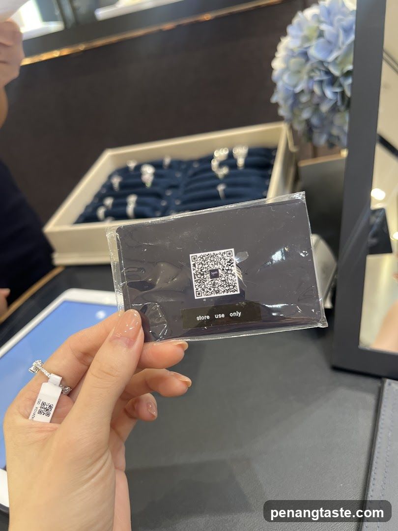 QR Code Card and Jewelry Display