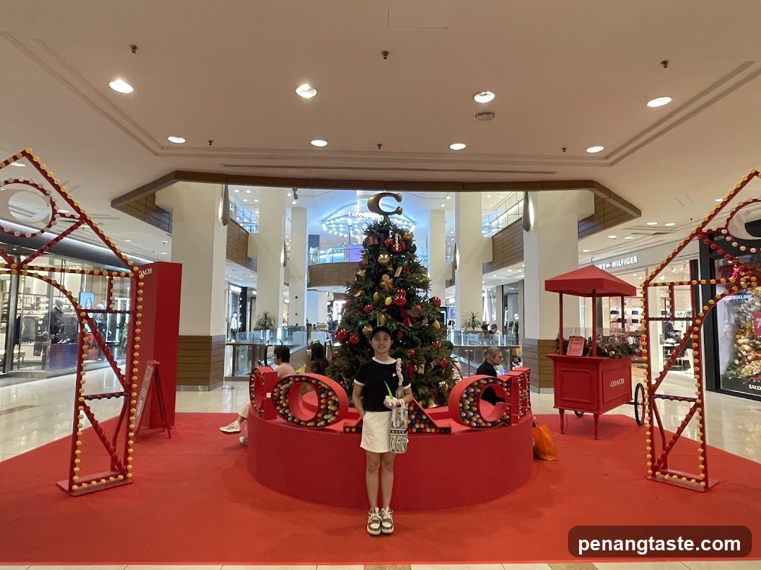 Christmas display in a mall