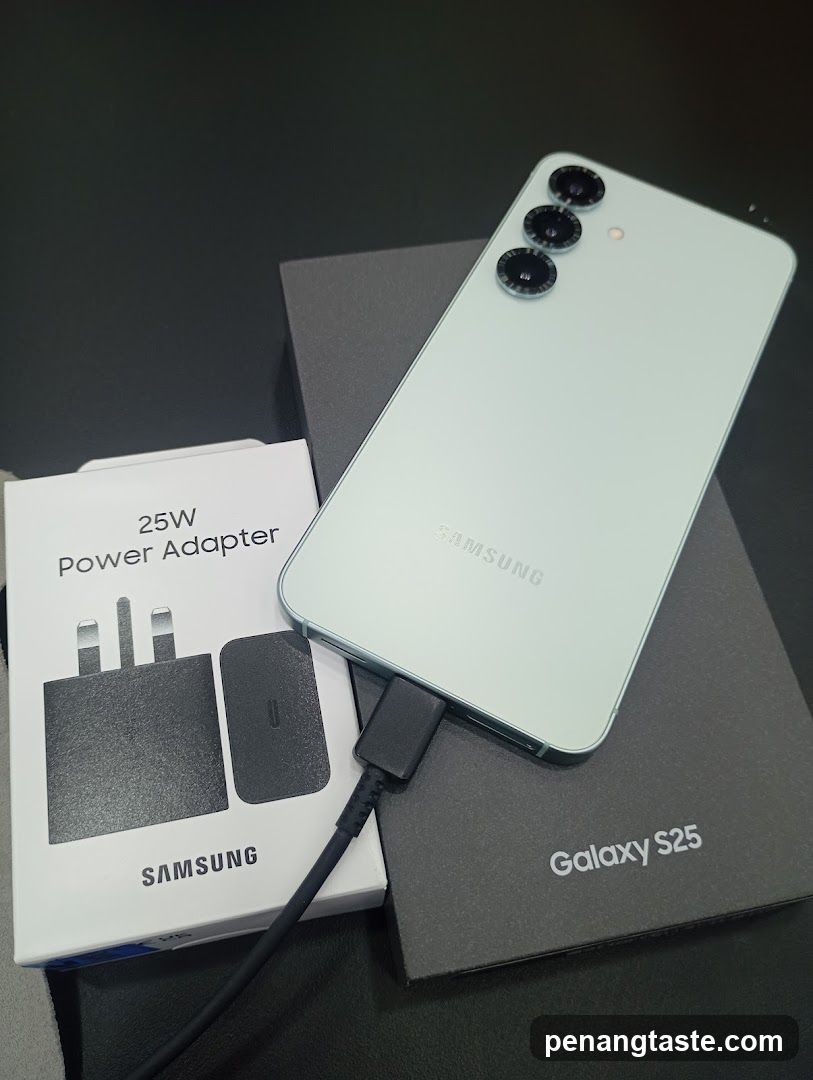 Samsung Galaxy S25 and Power Adapter