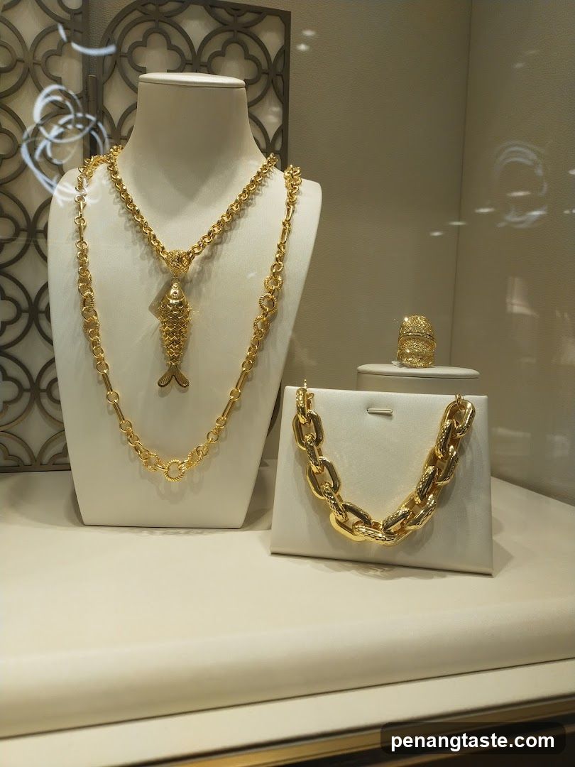 Gold Jewelry Display