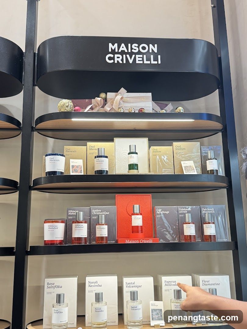 Maison Crivelli Perfume Display