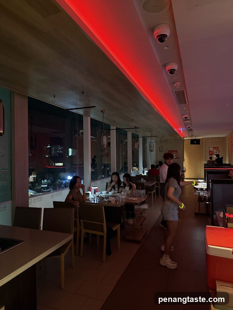 Restaurant Interior with Diners