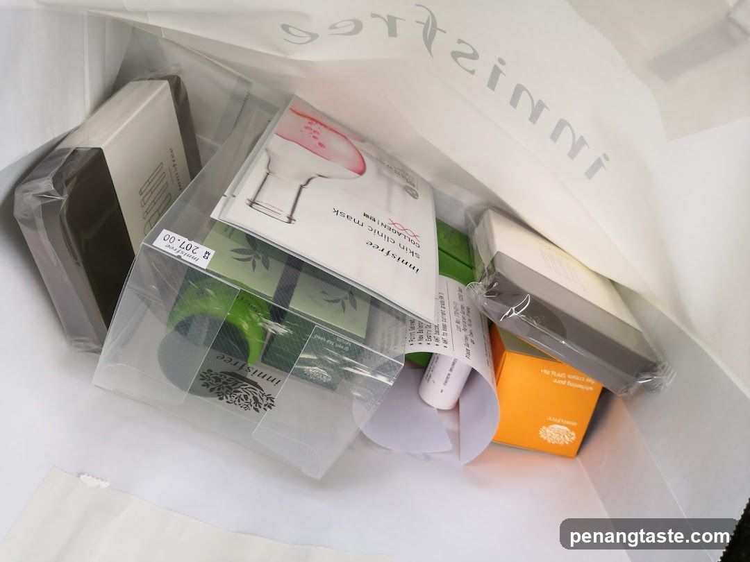 Innisfree Shopping Bag Contents