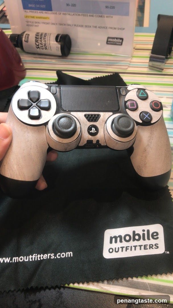 PlayStation Controller with Mobile Outfitters Branding