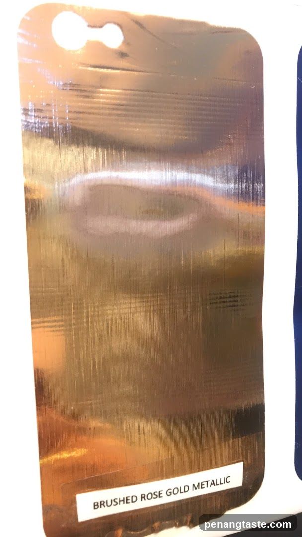 Brushed Rose Gold Metallic Sample