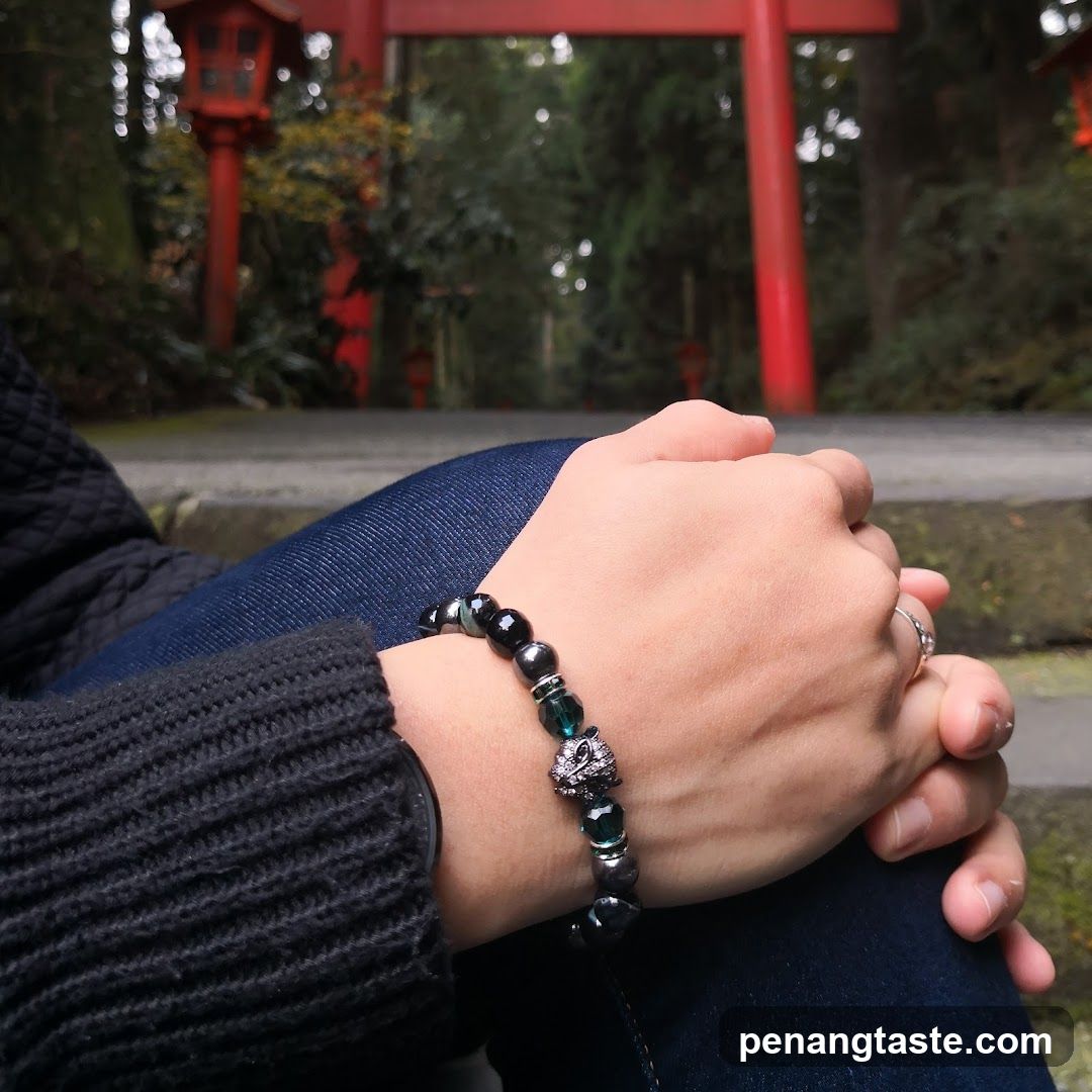 Bracelet with Wolf Charm
